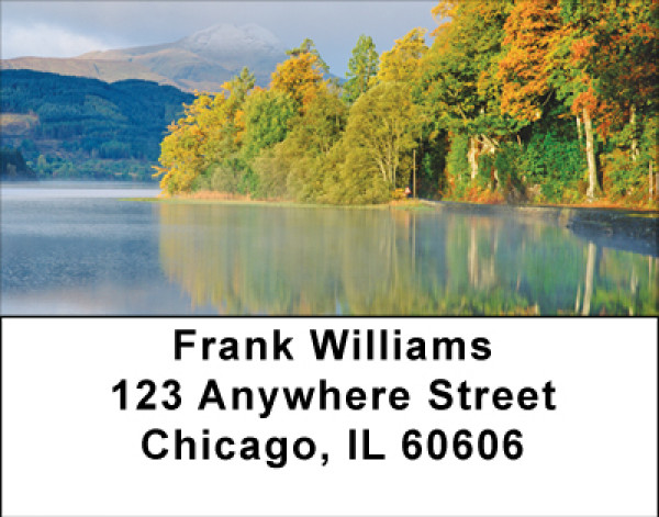 Fall In The Mountains Address Labels | LBBBG-75