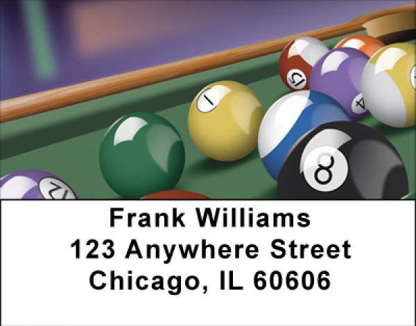 Let's Play Pool Address Labels | LBBBG-86