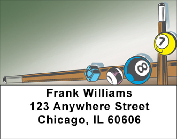 Pool Table Magic Address Labels | LBBBG-87