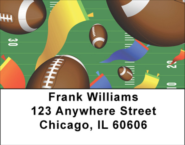 Fields Of Footballs Address Labels | LBBBH-01