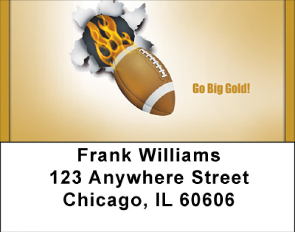 Go Big Gold Address Labels | LBBBH-03