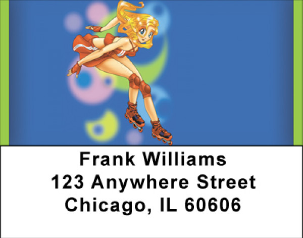 Rollerblading Queen Address Labels | LBBBH-24