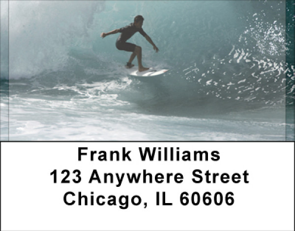Hawaii Surfing Address Labels | LBBBH-36