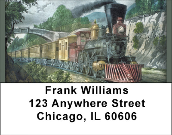America By Train Address Labels | LBBBH-68