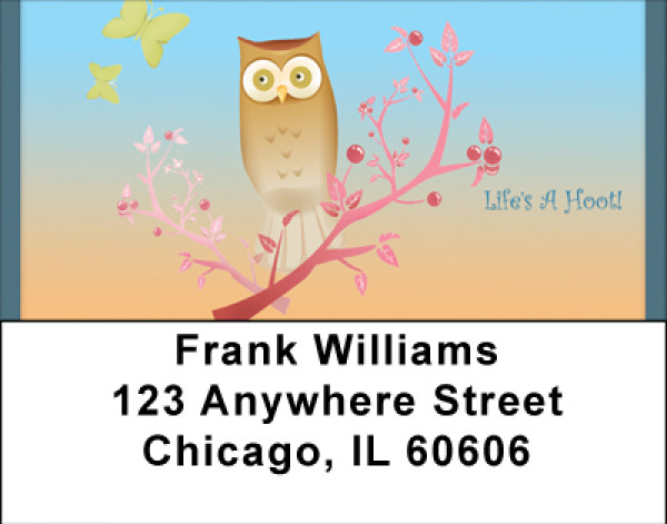 Life's A Hoot Address Labels | LBBBI-17