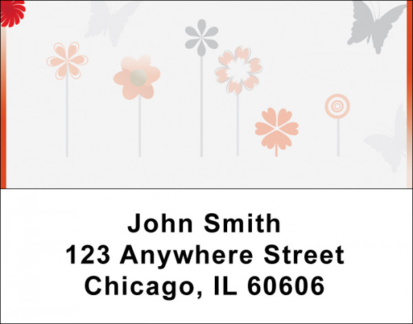 Butterflies Floating Address Labels | LBGEO-22