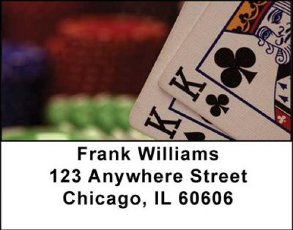 Poker Address Labels | LBGME-01