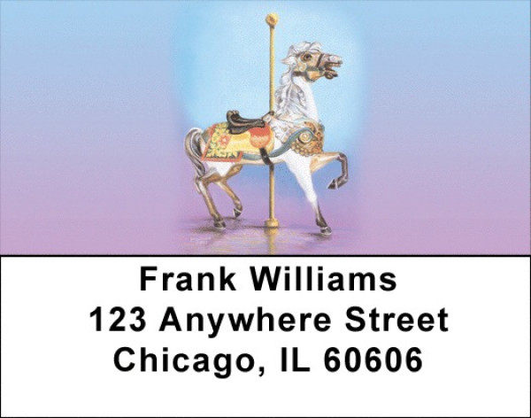 Carousel Animals Address Labels | LBLBC-05
