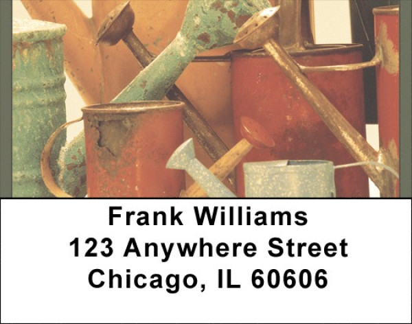 Vintage Watering Cans Address Labels | LBQBA-04