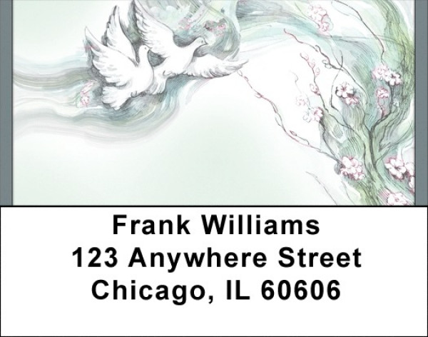 Blossoms Of Peace Address Labels | LBQBA-33