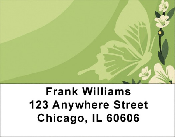 Butterflies And Blossoms Address Labels | LBQBA-79