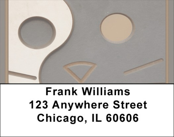 Abstract Cat Address Labels | LBQBA-82