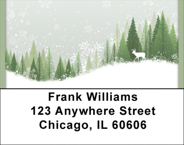 Deer Winter Holiday Address Labels | LBQBB-19