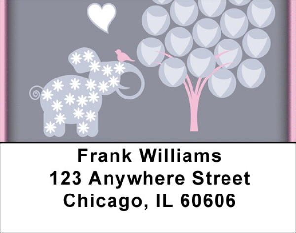 Elephant Fantasies Address Labels | LBQBC-17