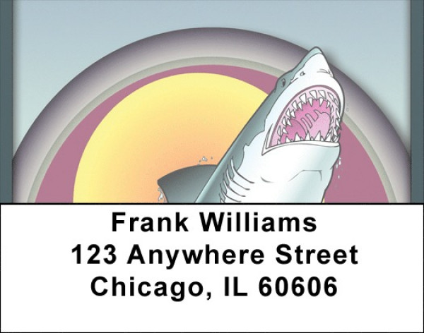 Shark Attack Address Labels | LBQBC-41