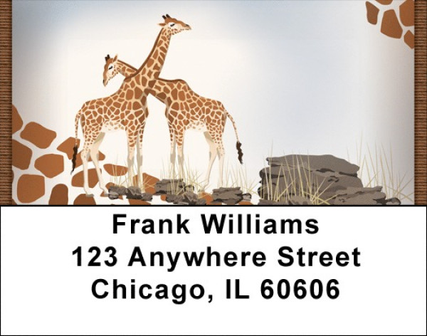 Giraffe Daze Address Labels | LBQBC-56