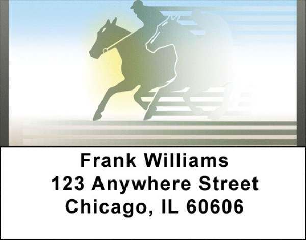 It Is A Horse Race Address Labels | LBQBC-68