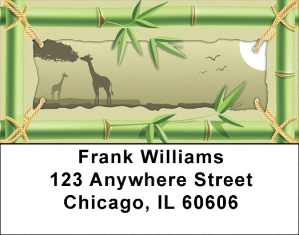 African Moonlight Address Labels | LBQBD-18