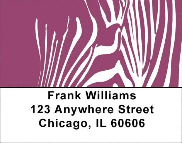 Hot Pink Safari Address Labels | LBQBD-20