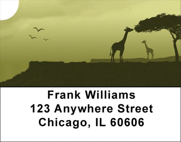 Moons Over Africa Address Labels | LBQBD-22
