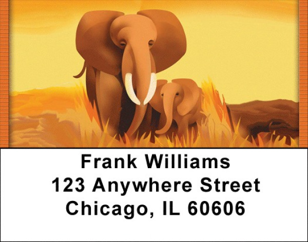 Safari Animals Address Labels | LBQBD-24