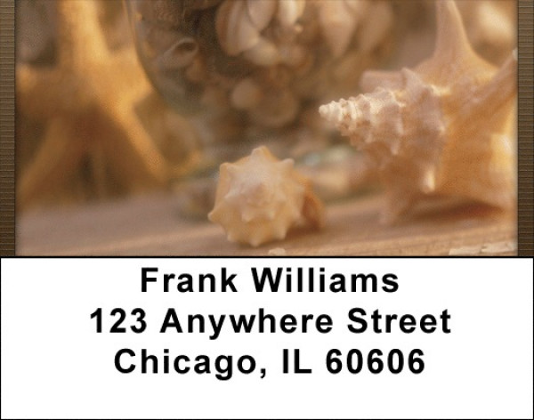 Beachy Treasures Address Labels | LBQBD-30