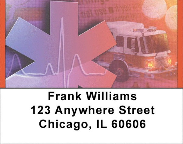 Emergency Responders Address Labels | LBQBD-67