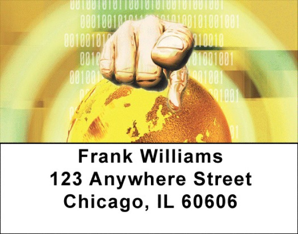 Global Web Of Technology Address Labels | LBQBE-01
