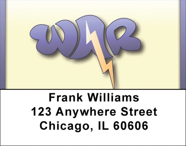 War And Peace Address Labels | LBQBE-57