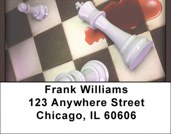 Bloody Chess Address Labels | LBQBE-60