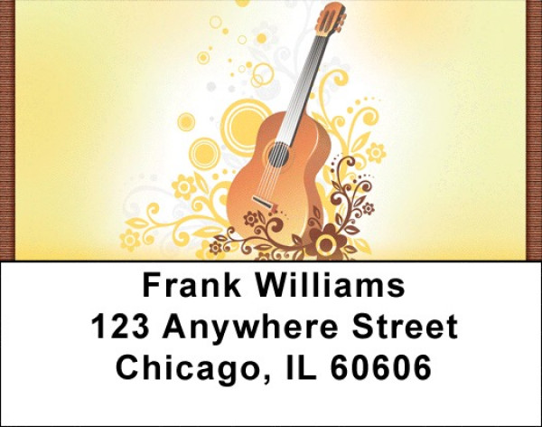 Classic To Rock Guitars Address Labels | LBQBE-72