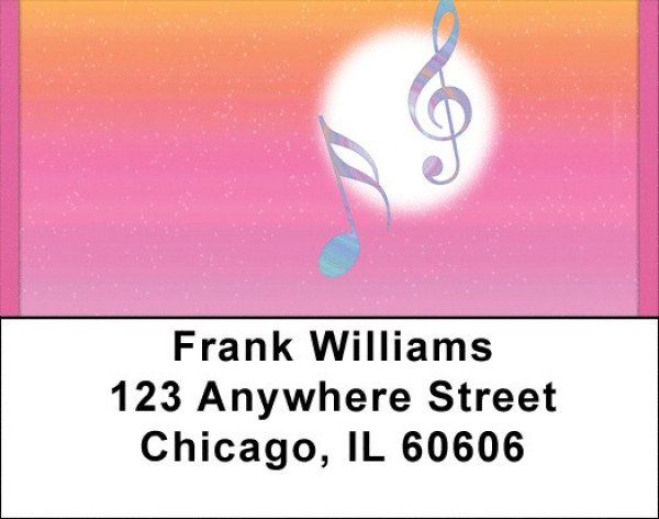 Music travels Address Labels | LBQBE-81