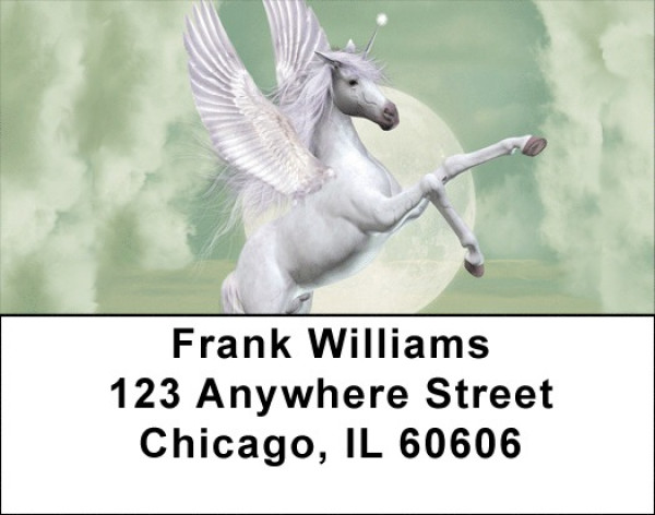 Unicorn In Moonlight Address Labels | LBQBH-63