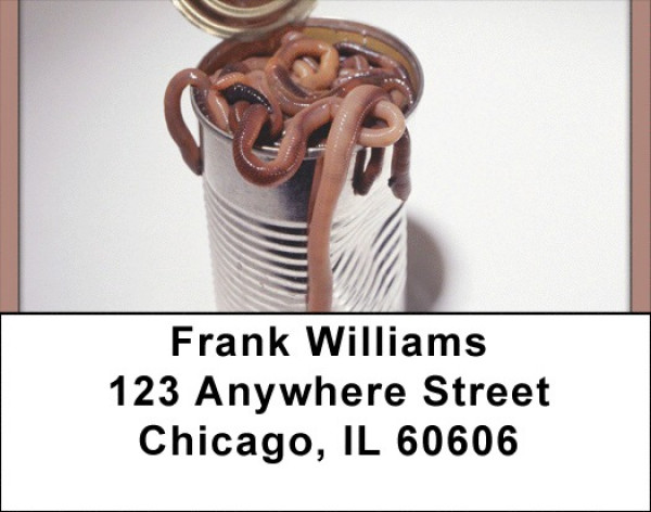 Can Of Worms Address Labels | LBQBI-41