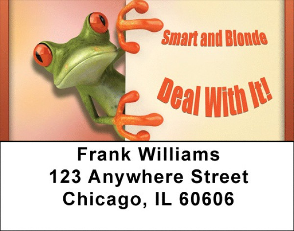 Smart And Blonde Address Labels | LBQBI-50