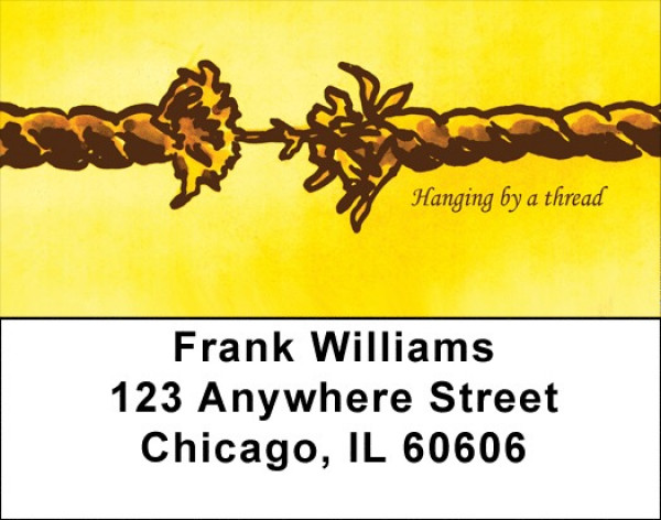 Hanging By A Thread Address Labels | LBQBI-60