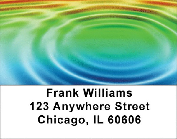 Rainbow Ripples Address Labels | LBQBJ-25