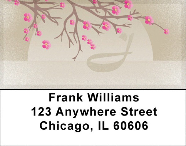 Cherry Blossom Serenity - J Address Labels | LBQBJ-68