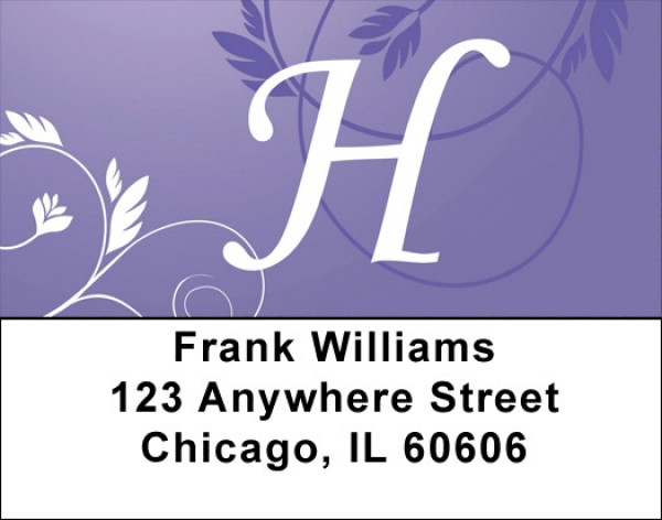 Purple Prosperity -H Address Labels | LBQBK-88
