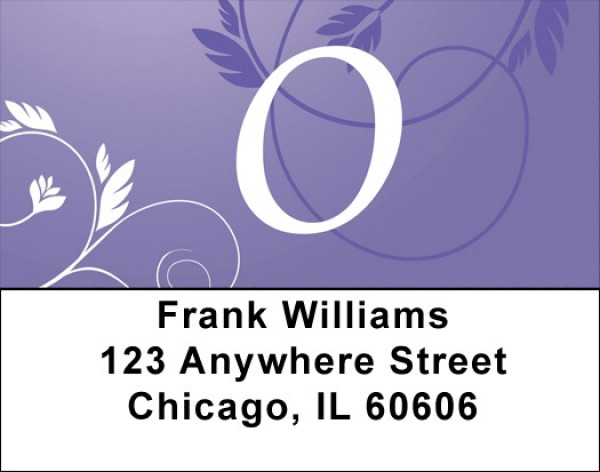 Purple Prosperity -O Address Labels | LBQBK-95