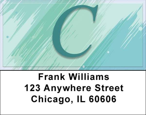 Restoration Monograms - C Address Labels | LBQBL-36