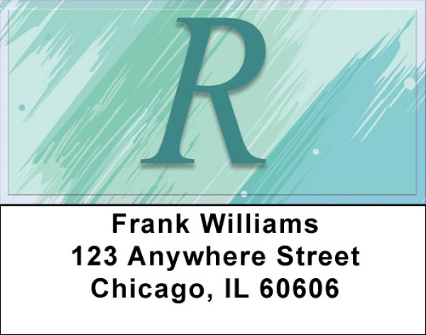 Restoration Monograms - R Address Labels | LBQBL-51