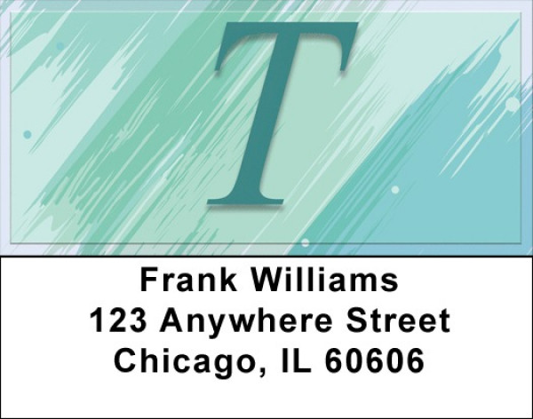 Restoration Monograms - T Address Labels | LBQBL-53