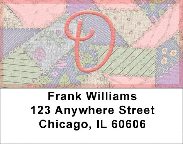 Shabby Chic Monograms - D Address Labels | LBQBL-63