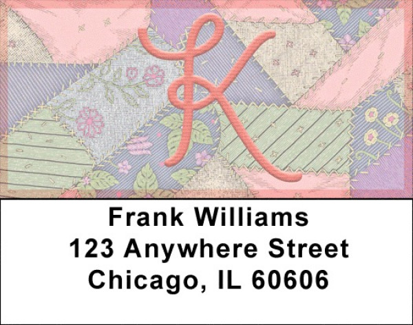 Shabby Chic Monograms - K Address Labels | LBQBL-70