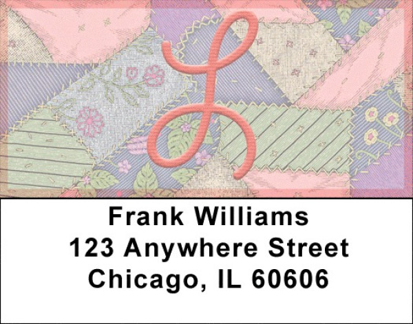 Shabby Chic Monograms - L Address Labels | LBQBL-71