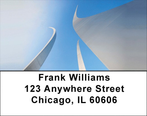 Airforce Memorial In Arlington Virginia Address Labels | LBQBM-13