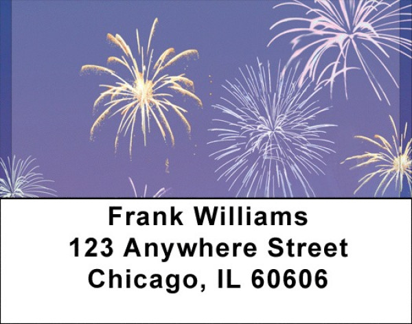 Fireworks Address Labels | LBQBM-19