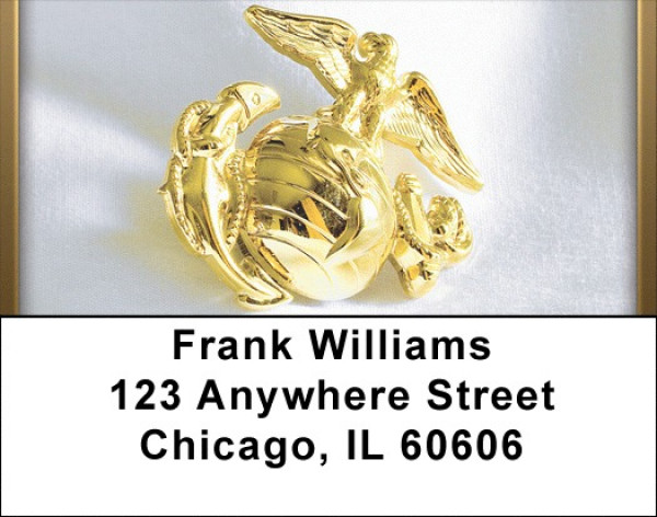 Marine Emblem Address Labels | LBQBM-22