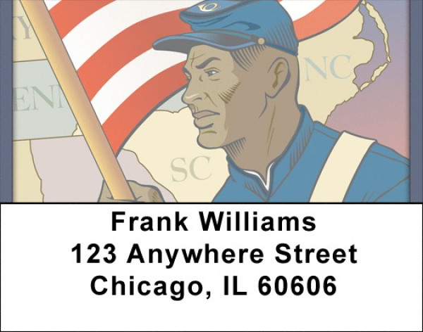 Civil War Soldier Address Labels | LBQBM-25